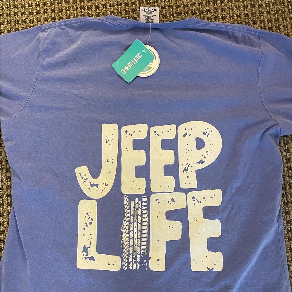 FOR SALE: Jeep life tshirt 
Price: $18
Size: xl
One time design
